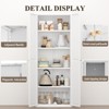 Kumasinova Steel Kitchen Pantry Cabinet with 4 Adjustable Shelves,2 Doors Metal Storage Cabinet with Gold Handles,Anti-Tip for Kitchen,Office - 4 of 4
