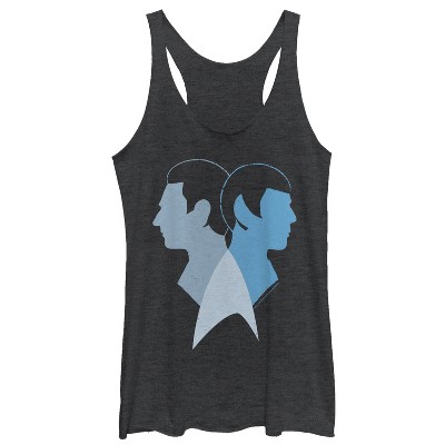 Women's Star Trek Logical Buddies Spock & Data Racerback Tank Top
