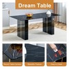 NicBex 71 Inch Rectangle Dining Table with Patterned Tabletop and MDF Legs for 6 to 8,Living Meeting Room - 4 of 4