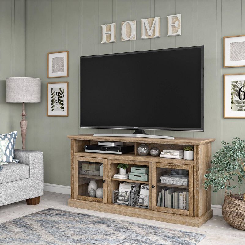 Pinnacle Point TV Stand for TVs up to 65&#34; Natural - Room &#38; Joy, 5 of 7