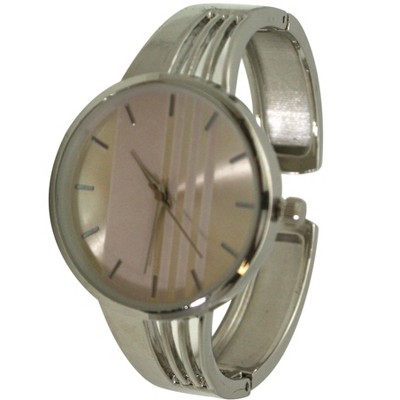 OLIVIA PRATT MODERN STRIPED DESIGN BANGLE WATCH