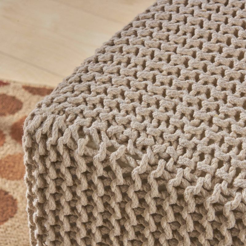 Tessie Knitted Foot Stool - Christopher Knight Home, 4 of 6