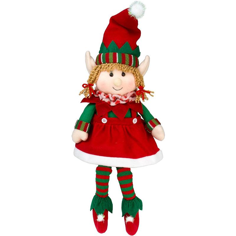 SCS Direct Elf Plush Christmas Stuffed Dolls - 12", Set of 2, 3 of 4