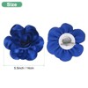 Unique Bargains Alloy Satin Fabric Big Rose Flower Dainty Brooches and Pins 1 Pc - 3 of 4