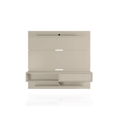 Astor Off White Modern Floating Entertainment Center with Sliding Shelf