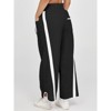Imily Bela Women's Baggy Wide Leg Pants Casual Drawstring Elastic Waisted Contrast Color Workout Y2K Track Pants - 2 of 4
