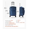 Expandable Softside Carry-On Luggage with Spinner Wheels, TSA Lock, Oxford Fabric Suitcase with Laptop Pocket and Telescopic Handle - 3 of 4