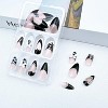 LOVELAY CREATIONS Black French Almond Press-On Nails with 3D Bow Rivets - 3 of 4