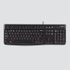 Logitech K120 Ergonomic Desktop Usb Keyboard - Black (920-002478) : Target
