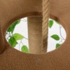 Bencmate Pet Tower Cat Tree with Artificial Leaves, Cat Condo and Scratching Post, Modern Cat Furniture, Brown, 19.30"*27.20"*76.80" - 3 of 4