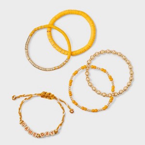 Game Day Bracelet Set 5pc - Wild Fable™ - 1 of 4