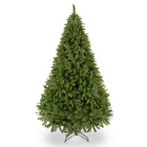 GlasFlength Artificial Trees Premium PVC Full Christmas Tree with Iron Stand Fashion Design for Holiday Decor, Green, 11.42"*11.42"*45.28" - 1 of 4