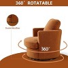 GDFStudio Bertha Swivel Boucle Upholstered 32" Wood and Steel Chair - 2 of 4