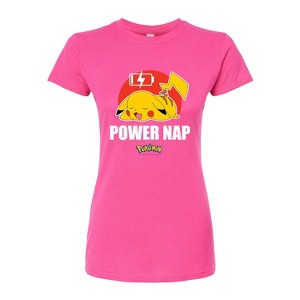 Women's - Pokémon - Pikachu Power Nap Fitted Graphic T-Shirt - 1 of 3