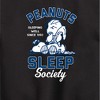 Boys' - Peanuts - Peanuts Sleep Society Graphic Long Sleeve Fleece Sweatshirt - 2 of 4