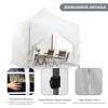 Aoodor 10' × 10' Commercial Instant Pop Up Canopy Tent, 3 Adjustable Heights,  Fully Waterproof Portable Gazebo Shelter, with Wheeled Bag - 4 of 4