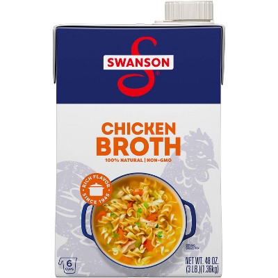 Swanson 100% Natural Gluten Free Chicken Broth - 48oz : Target