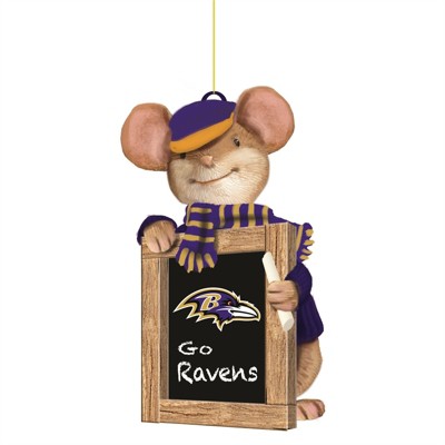 Baltimore Ravens, Holiday Mouse Ornament