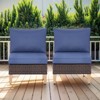 Gymojoy 3PCS Outdoor Patio Sectional Sofa Wicker Sofa Rattan & Wicker Modern Modular Sofa - 2 of 4
