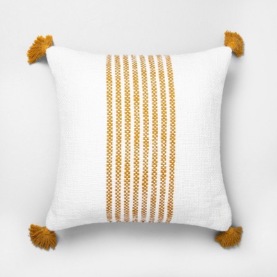 target yellow throw pillow