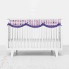 Bacati - Botanical Purple Long Crib Rail Guard Cover - 2 of 4