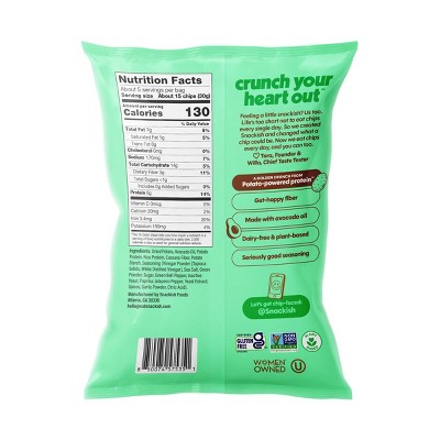 Snackish Jalapeno 8g Protein Potato Chips - 5oz