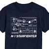 Men's - Star Wars - The Mandalorian N1 Starfighter Short Sleeve Graphic T-Shirt - 2 of 4