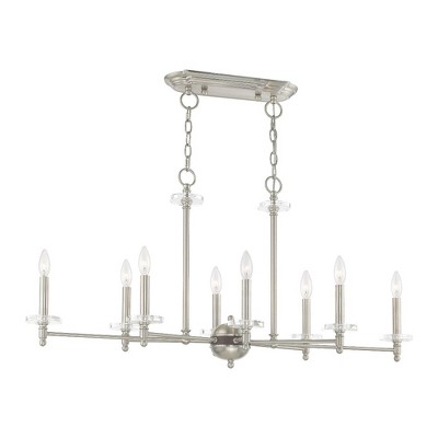 Livex Lighting Bennington 8 - Light Chandelier in  Brushed Nickel