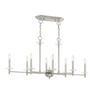 Livex Lighting Bennington 8 - Light Chandelier in  Brushed Nickel - 1 of 2