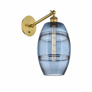 Vaz - 1 Light Arm Adjusts Up and Down Wall Sconce In Industrial Style-9.88 Inches Tall and 8 Inches Wide - 1 of 1