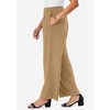 Jessica London Women's Plus Size Stretch Knit Crepe Wide Leg Pant - 4 of 4