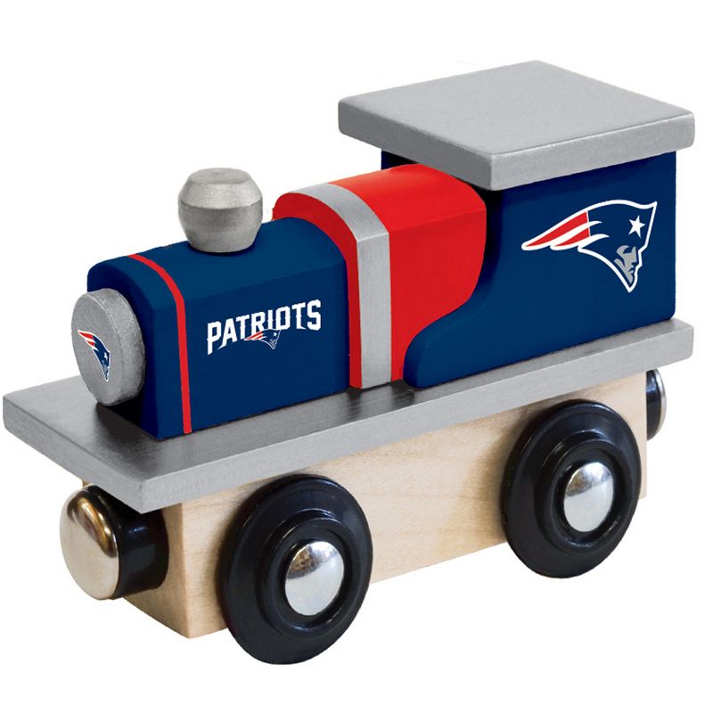 MasterPieces Officially Licensed NFL New England Patriots Wooden Toy Train Engine For Kids, 2 of 5