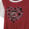 NCAA South Carolina Gamecocks Girls' White Tie T-Shirt - 3 of 3