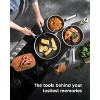 Itopfox Nonstick Frying Pan Set with Lids Tri-Ply Hybrid Ceramic Skillet Stainless Steel Pans, PFAS/PFOA/PTFE Free, Dishwasher & Oven Safe, Induction - 3 of 4