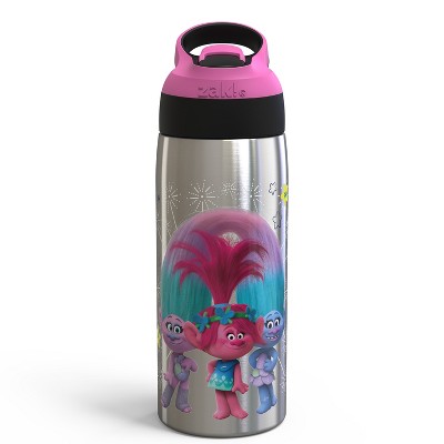 Checkered (pink + black) Water Bottle