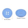 Unique Bargains Resin Craft Snap Round Flat 4-Hole Sewing Buttons 50 Pcs - 2 of 4
