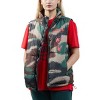 Jurassic Park Logo & Adventure Text Adult Camo Zip Puffer Vest - 4 of 4