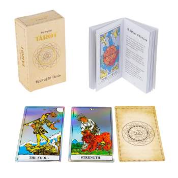 Tarot Cards with Guidebook – 78-Card Oracle Deck with Holographic Finish – Tarot Card Set Suitable for Beginners or Enthusiasts by Trademark Games