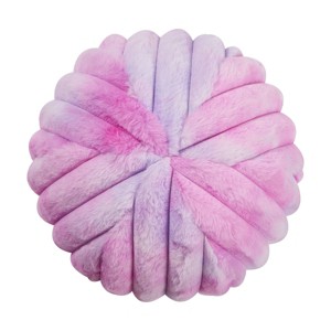 Tie Dye Fur Teen Decorative Pillow - Makers Collective - 1 of 3