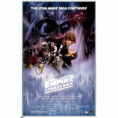 Trends International 24X36 Star Wars: The Empire Strikes Back - One Sheet 2 Framed Wall Poster Prints