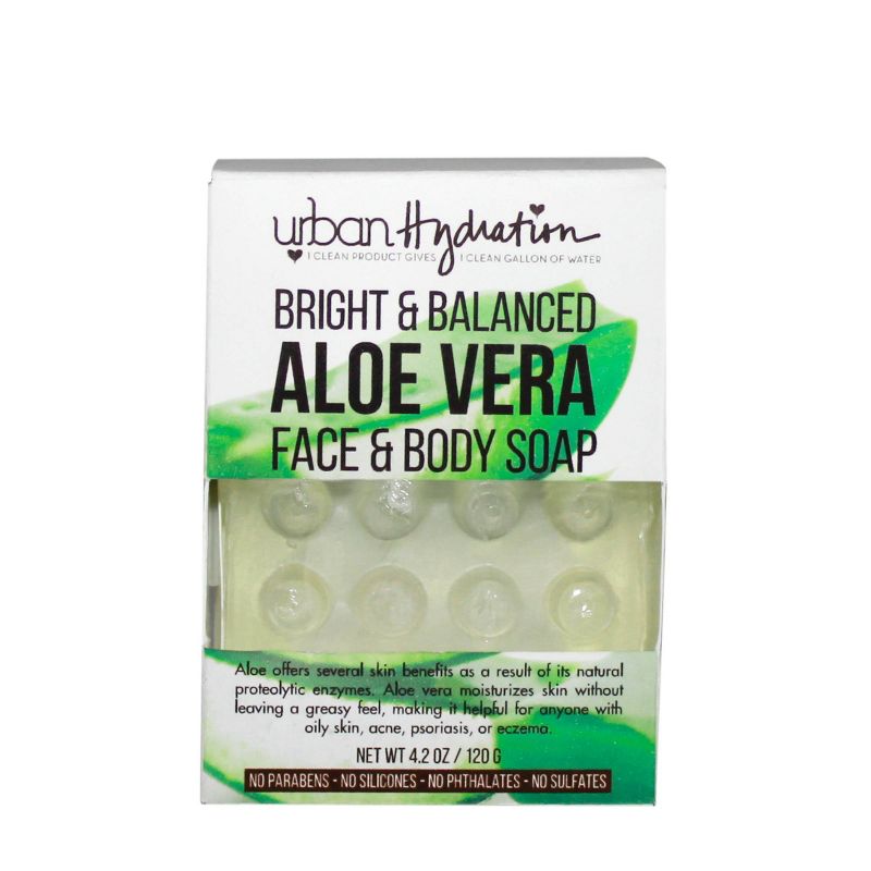 Urban Hydration Bright &#38; Balanced Aloe Vera Face &#38; Body Bar Soap - 4.2oz, 1 of 6