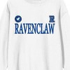 Harry Potter Ravenclaw Mascot Adult White Crew Neck Long Sleeve Sweatshirt - 3 of 4