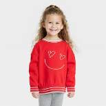 Toddler Heart Pullover - Cat & Jack™ Red