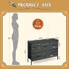 GALAXHERO 5 Drawer Dresser, Long Fabric Storage Unit for Bedroom, Closet & Hallway - 2 of 4