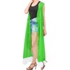 LA LEELA Women's Summer Open Front Lightweight Vacation Beachwear Long Bathing Suit Duster Holiday Swimwear Cardigan - 2 of 4