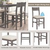 5-Piece Dining Table Set with Wood 48" Rectangular Dining Table and 4 Dining Chairs-Tanpinhause - 4 of 4
