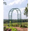 Evergreen Montebello Iron Garden Arbor, Forest Green- 53 x 84 x 23 Inches Fade and Weather Resistant Outdoor Decor - 2 of 4