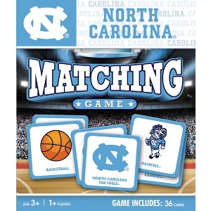 MasterPieces Officially Licensed NCAA UNC Tar Heels Matching Game for Kids and Families - 1 of 4