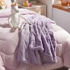 Purple Wave Kids' Plush Throw Blanket - Pillowfort™ - 2 of 3