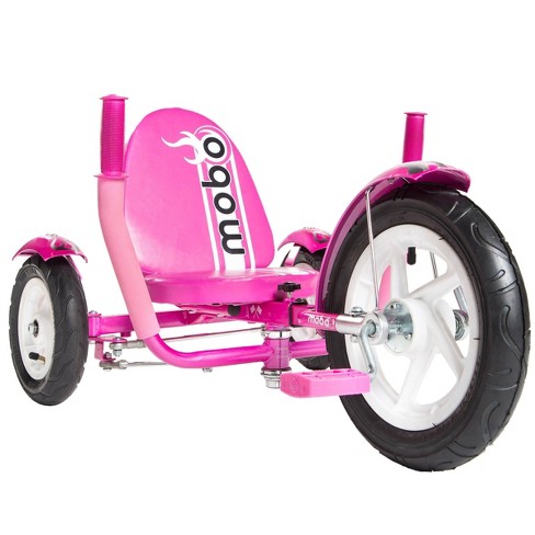 A Toddlers Ergonomic Three Wheeled Cruiser Tricycle Mobo Mity Red